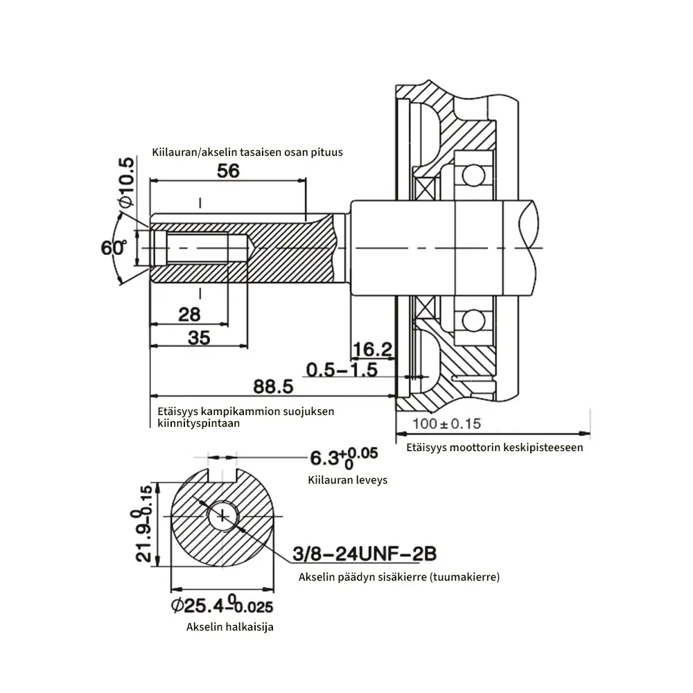 Irtomoottori 15 hp, 420 cc OHV - G420FD - Image 5